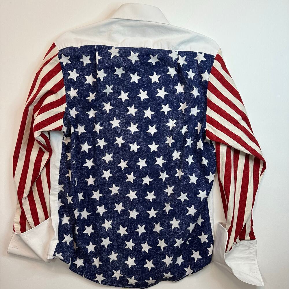 Neil Allyn The Tacky Tux Flag Tuxedo Button Front Dress Shirt
